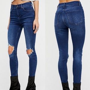 free people high rise skinny jean